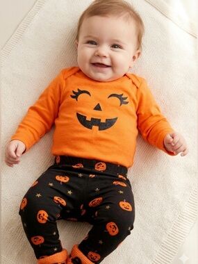 NWT koala kids pumpkin outfit 0/3 months